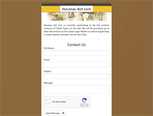 Tablet Screenshot of havanas.com